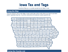 Tablet Screenshot of iowataxandtags.gov